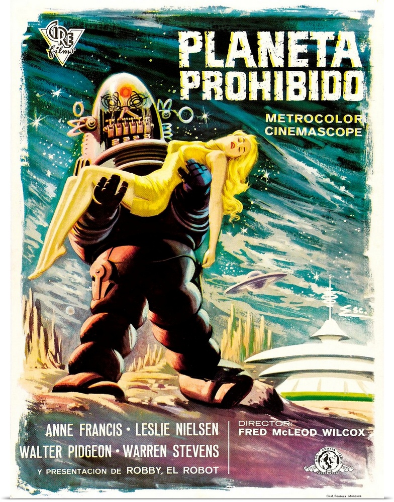 Forbidden Planet, (aka Planeta Prohibido), Robby The Robot, Anne Frances, 1956.