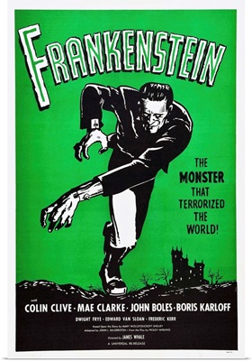Frankenstein - Vintage Movie Poster
