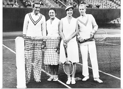 Fred Perry and Betty Nuthall of Britain won the French Mixed Doubles Championship