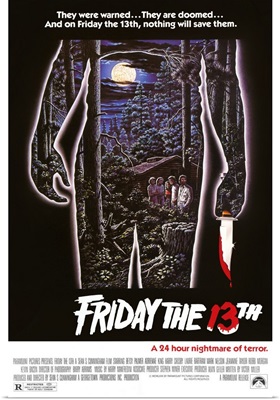 Friday the 13th - Vintage Movie Poster