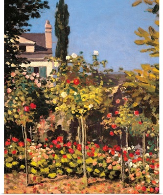 Garden at Sainte Adresse, by Claude Monet, 1866. Musee d'Orsay, Paris, France