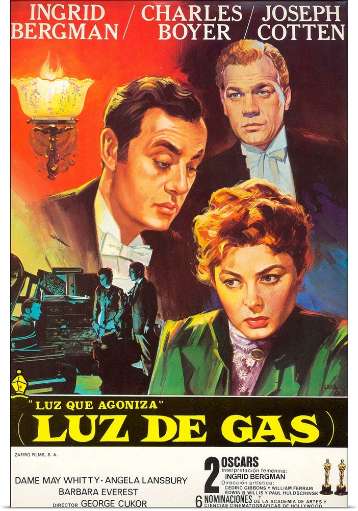 Gaslight, Top To Bottom: Joseph Cotten, Charles Boyer, Ingrid Bergman, 1944.