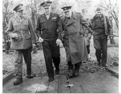 General Dwight Eisenhower With Prime Minister Winston Churchill
