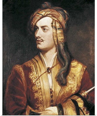 George Gordon Byron, portrait in Oriental dress