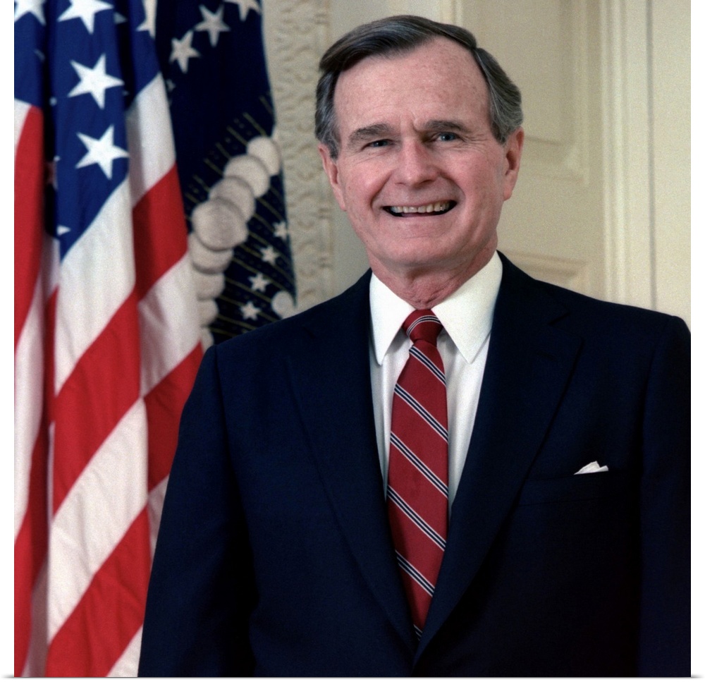 George H. W. Bush, Official White House Portrait. 1989.