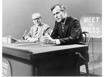 George H. W. Bush on 'meet the Press' TV program in 1971