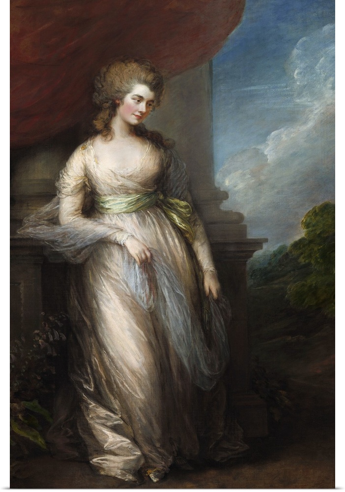 Georgiana, Duchess of Devonshire, by Thomas Gainsborough, 1783, English painting, oil on canvas. Keira Knightley starred i...