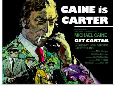 Get Carter, British Poster, Michael Caine, 1971