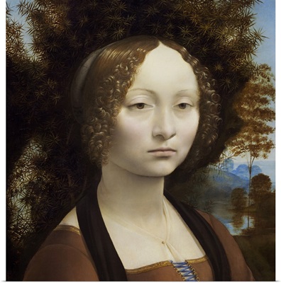 Ginevra de' Benci, by Leonardo da Vinci, c. 1474-78