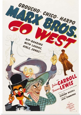 Go West - Vintage Movie Poster