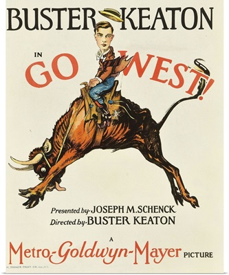 Go West! - Vintage Movie Poster
