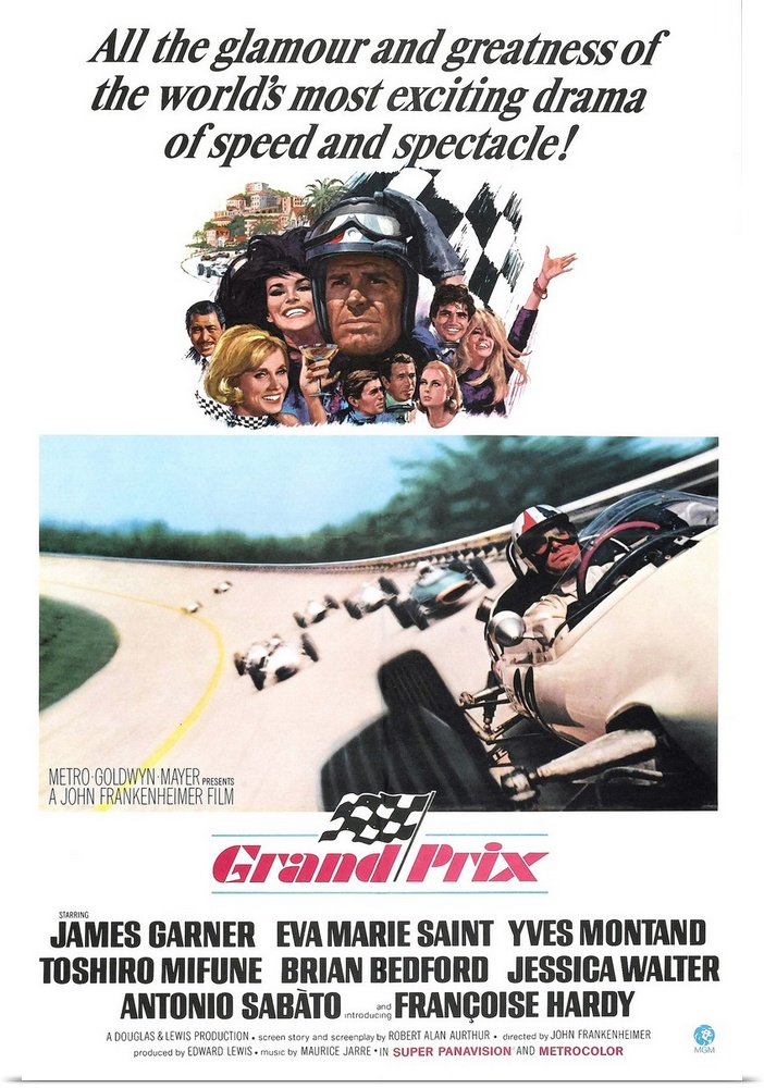 Grand Prix - Vintage Movie Poster