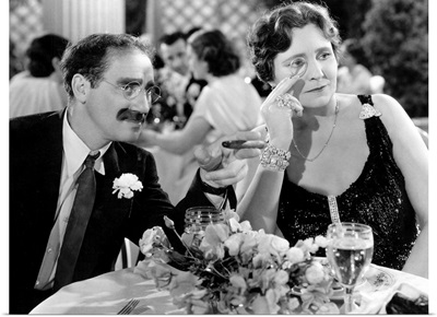 Groucho Marx, Margaret Dumont in A Night At The Opera
