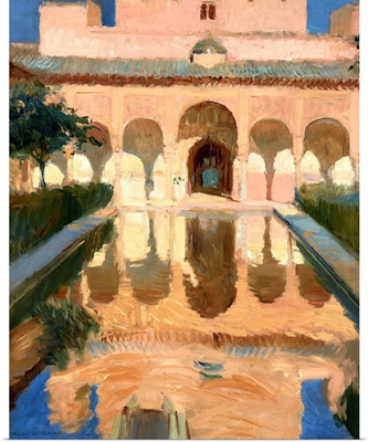 Hall of the Ambassadors, Alhambra, Granada, 1910, Spanish painting