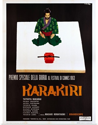 Harakiri, Italian Poster, Tatsuya Nakadai, 1962