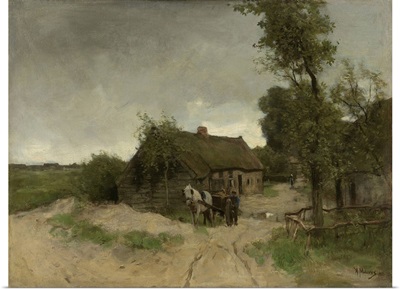 House on the Dirt Road, 1870-88, Dutch painting, oil on canvas
