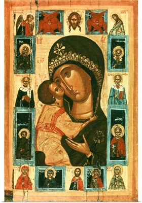 Icon of the Virgin of the Tenderness. Russian school