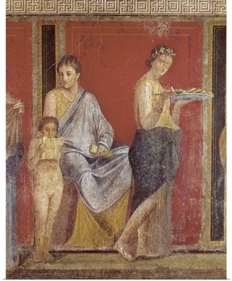 Initiation into the mysterious Dionysion cult. 1st c. BC. Italy, Pompeii
