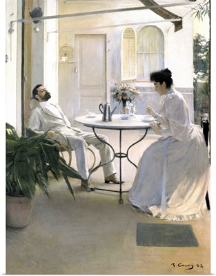 Interior in the Open Air by Ramon Casas i Carbo