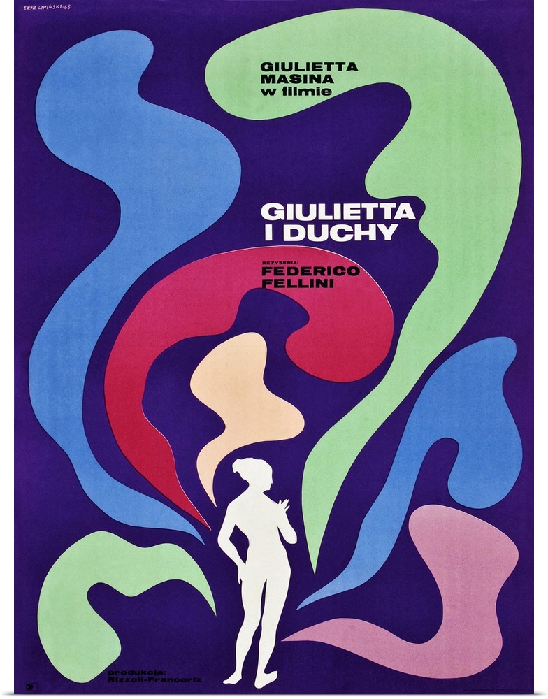 Juliet Of The Spirits, (aka Giulietta I Duchy), Polish Poster Art, 1965.