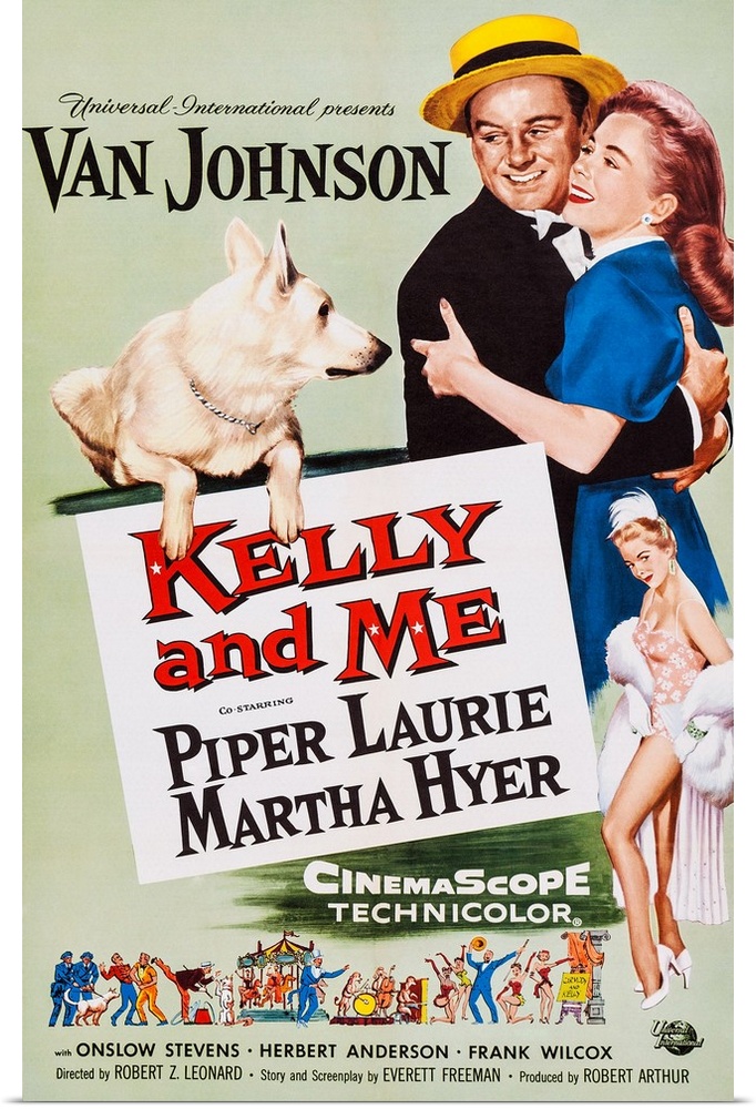 Retro poster artwork for the film Kelly and Me.
