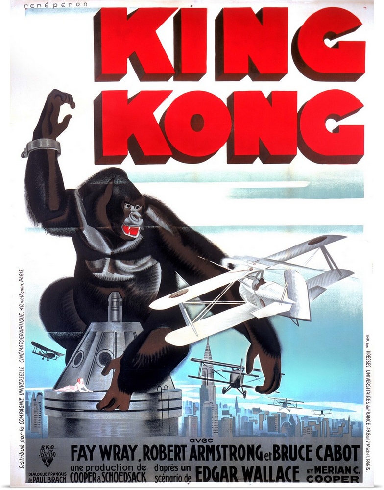 King Kong, French Poster Art, 1933.