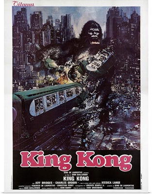 King Kong, Italian Poster Art, 1976