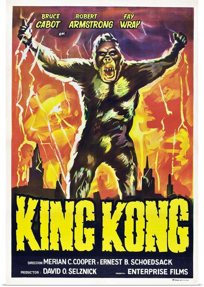 King Kong, King Kong On Argentinean Poster Art, 1933.