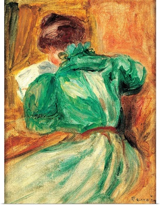 La Liseuse Verte, by Pierre-Auguste Renoir, ca. 1894. Musee d'Orsay, Paris, France