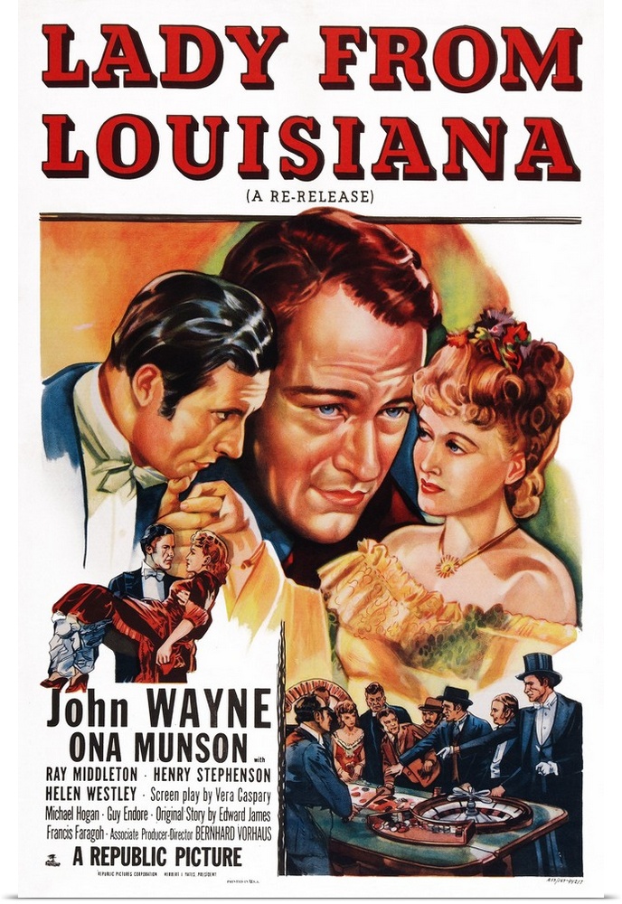 Lady From Louisiana, John Wayne, Ona Munson, 1941