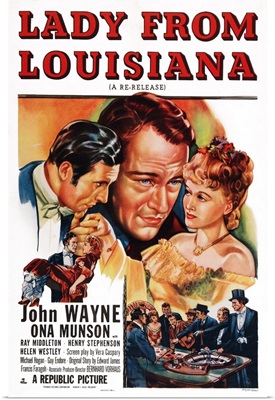 Lady From Louisiana, John Wayne, Ona Munson, 1941