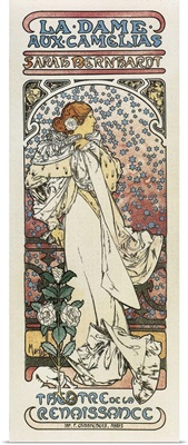 Lady of the Camellias. 1896. By Alphonse Maria Mucha. Lithograph