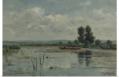 Lake near Loosdrecht, 1887, Dutch painting, oil on canvas