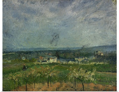 Landscape in Pontoise, By French Impressionist, Camille Pissarro, c. 1870-85