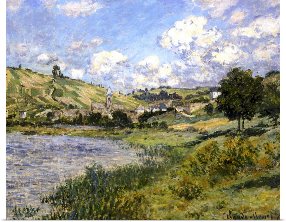 MONET, Claude (1840-1926). Landscape, Vetheuil. 1879. Impressionism. Oil on canvas. FRANCE. Paris. Musee d'Orsay (Orsay Mu...