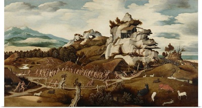Landscape with an Episode from the Conquest of America, by Jan Mostaert