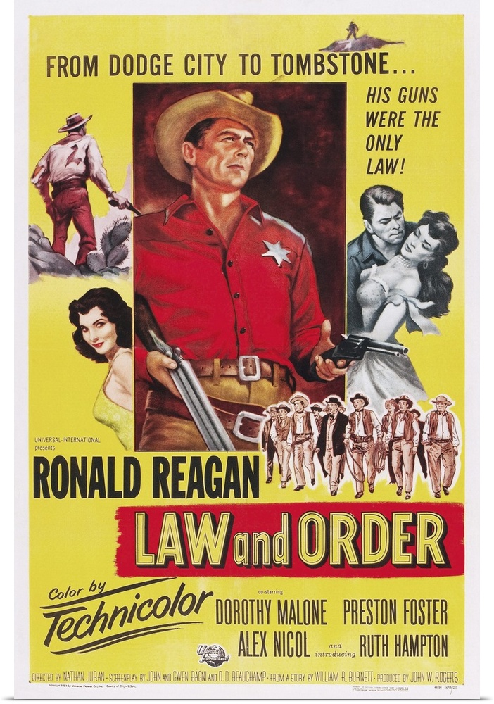 Law And Order - Vintage Movie Poster
