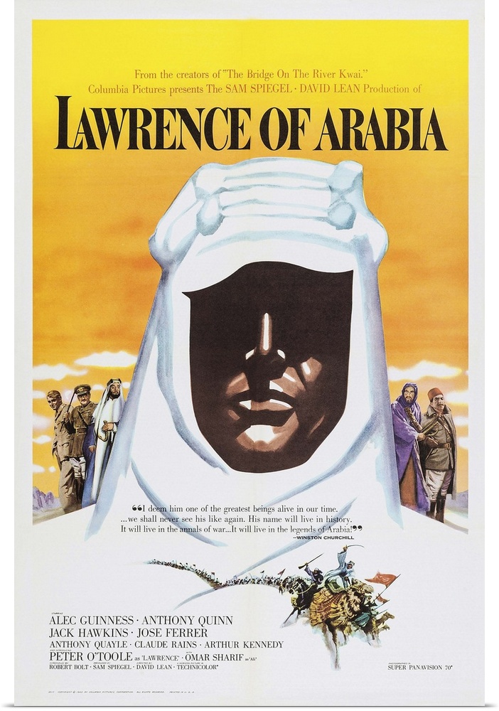 Lawrence Of Arabia, Poster Art, 1962.