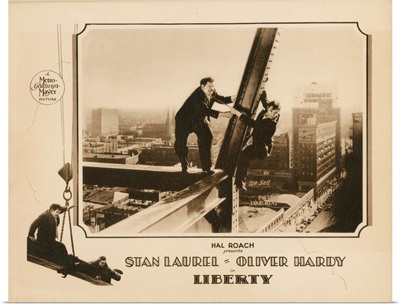 Liberty, Lobbycard, Oliver Hardy, Stan Laurel, 1929