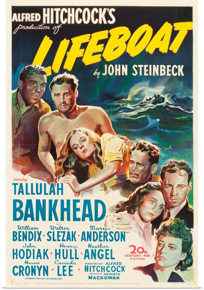 Lifeboat - Vintage Movie Poster