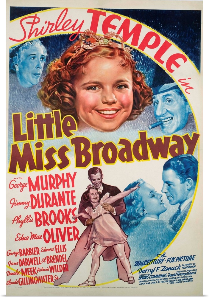 Little Miss Broadway - Vintage Movie Poster