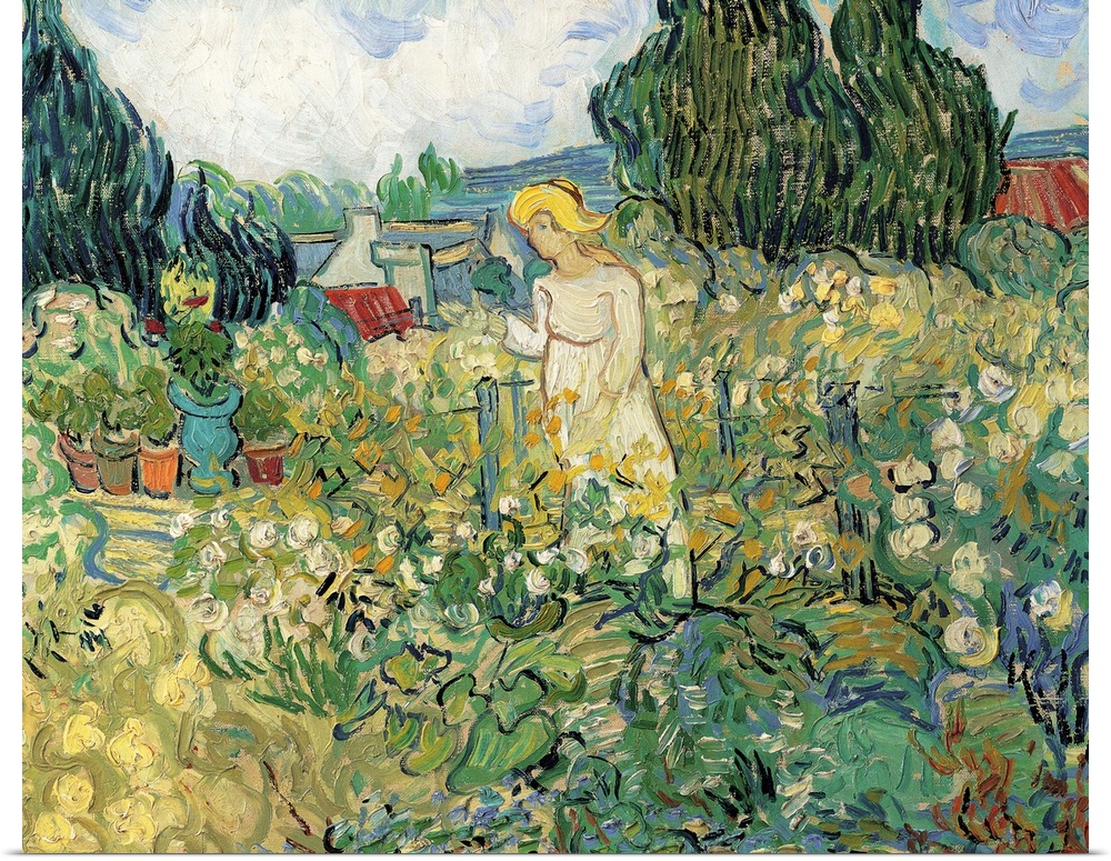 Madamoiselle Gachet in Her Garden at Auvers, by Vincent Van Gogh, 1890, 19th Century, oil on canvas, cm 46 x 55,5 - France...