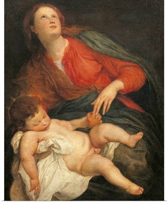 Madonna And Child, By Anthony Van Dyck, 1621-1627, Parma, Italy