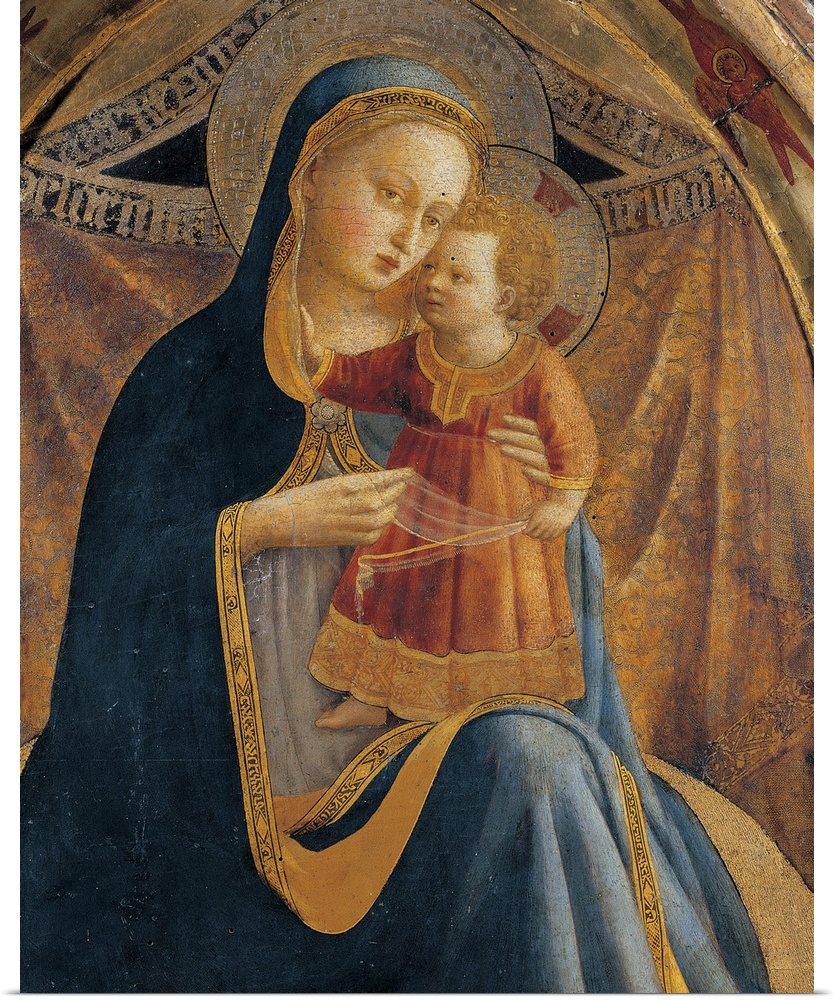 Madonna and Child with Sts John the Baptist, Dominic, Francis and Paul, by Guido di Pietro (or Piero) known as Beato Angel...