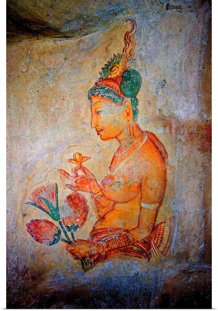 Maidens among clouds. 5th c. Sri Lanka. Sigiriya. Hindu art