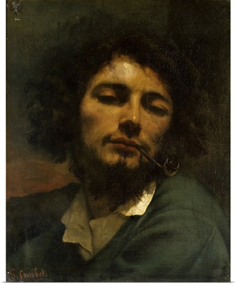 Man with a Pipe, c. 1849, By Gustave Courbet, French, oil on canvas