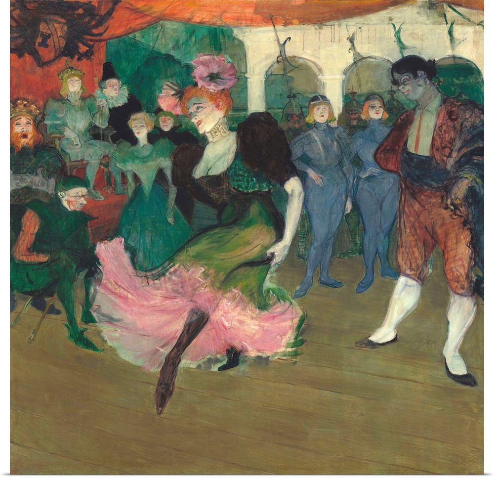 Marcelle Lender Dancing the Bolero in 'Chilperic', by Henri de Toulouse-Lautrec, 1895-96, French Post-Impressionism painti...