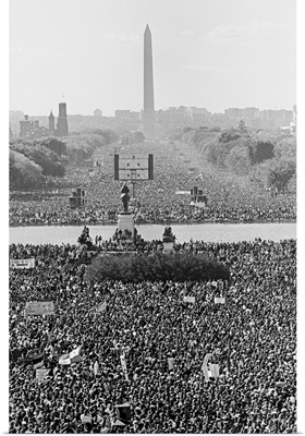 Marchers on the National Mall during the Million Man March
