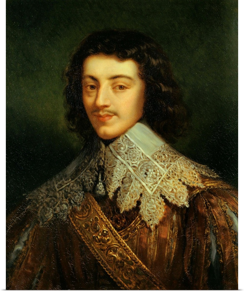 French School. Portrait of the Marquis of Cinq-Mars (1620-1642), Henri Coiffier de Ruze, favourite of King Louis XIII of F...