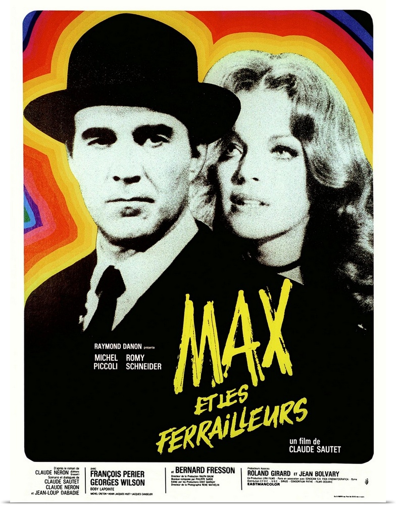 Max Et Les Ferrailleurs, (aka Max And The Junkmen), From Left On French Poster Art: Michel Piccoli, Romy Schneider, 1971.